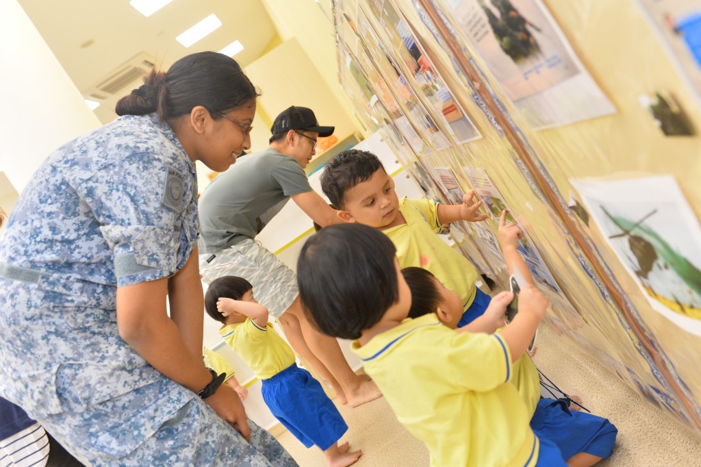NurtureStars parents sharing with our children about SAF Day.